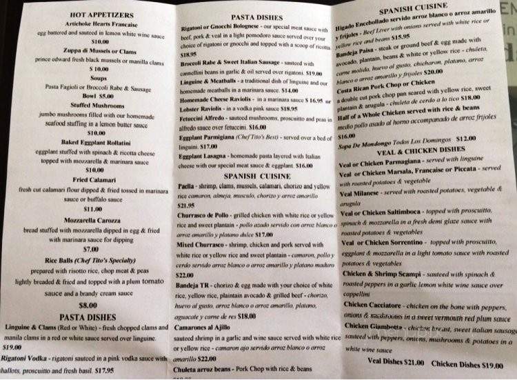 TR Spanish & Italian Restaurant - Toms River, NJ menu_pic