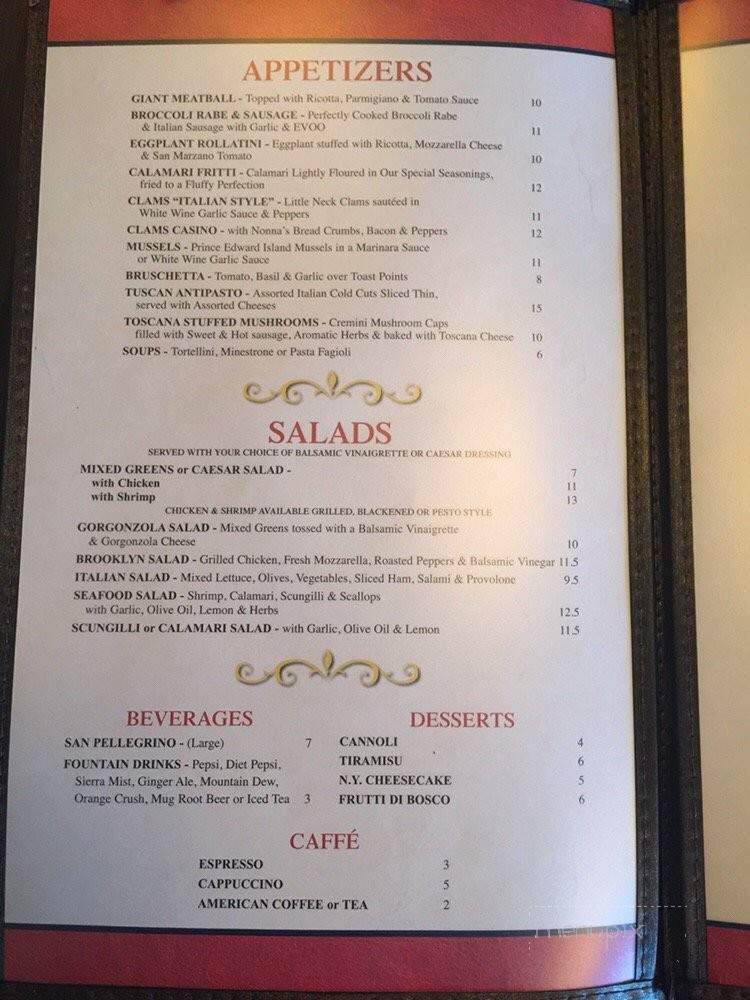 The Tuscan Table - Denville, NJ menu_pic