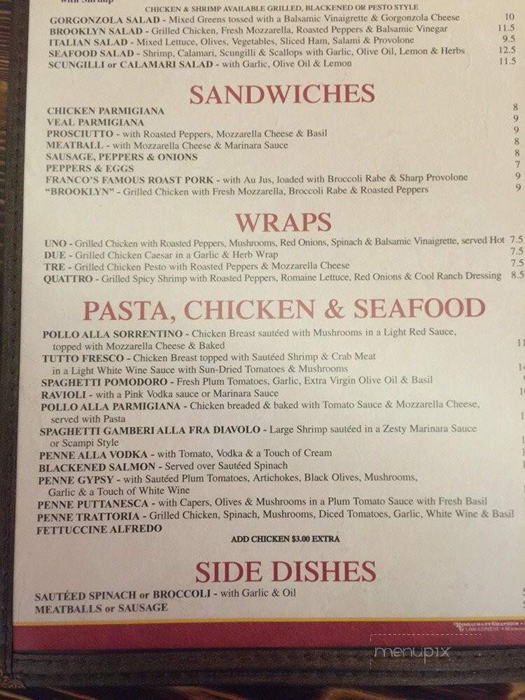 The Tuscan Table - Denville, NJ menu_pic