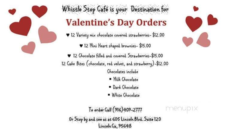 Whistle Stop Cafe - Lincoln, CA menu_pic
