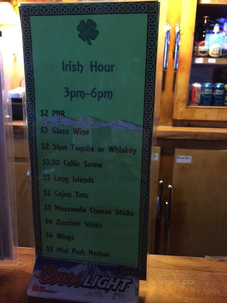 Workmans Irish Pub - Tillamook, OR menu_pic