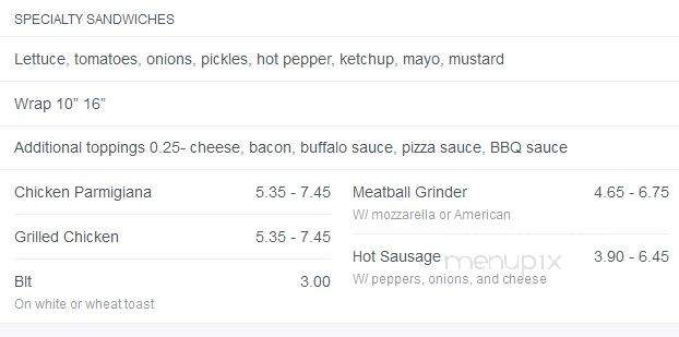 Lefty's Irish Pub and Restaurant - Marcus Hook, PA menu_pic