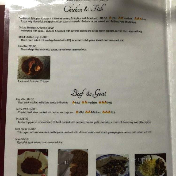 Habesha Ethiopian Restaurant - Fargo, ND menu_pic