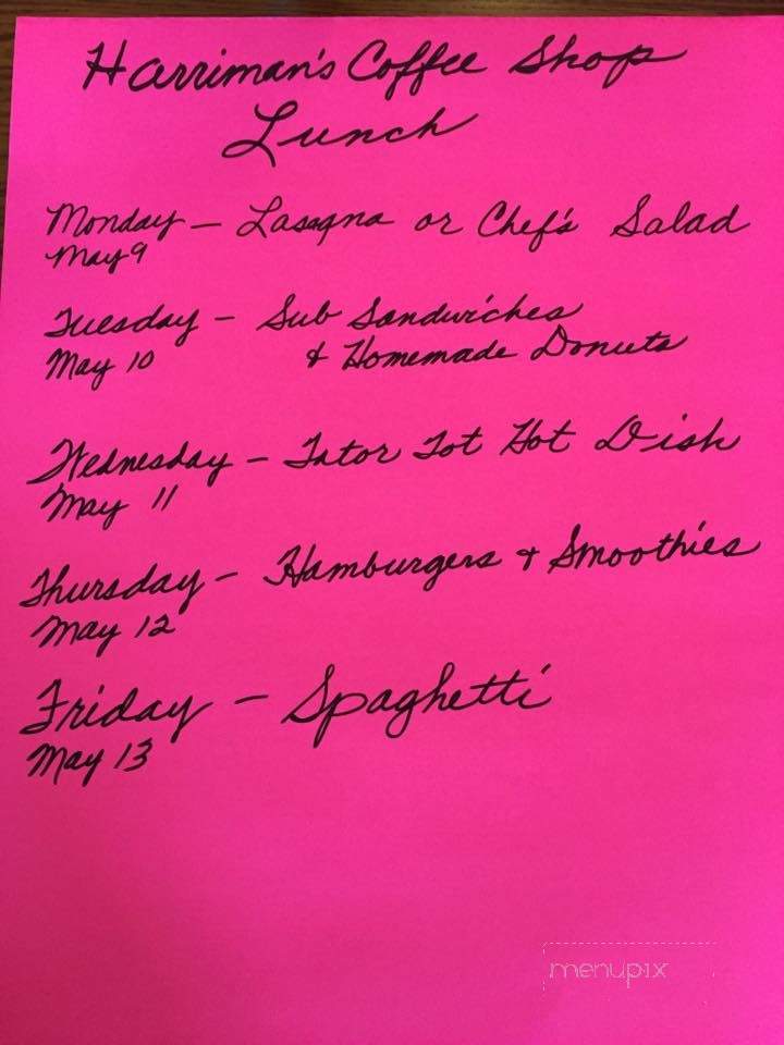 Harriman's - Maddock, ND menu_pic