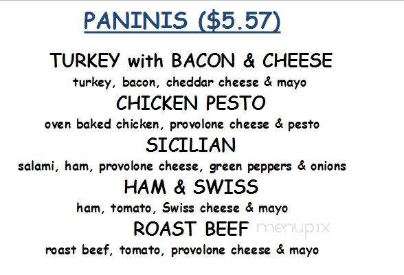 Deli Biz Baz - Oak Brook, IL menu_pic