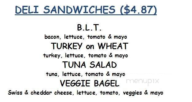 Deli Biz Baz - Oak Brook, IL menu_pic