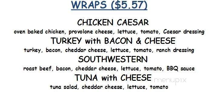 Deli Biz Baz - Oak Brook, IL menu_pic