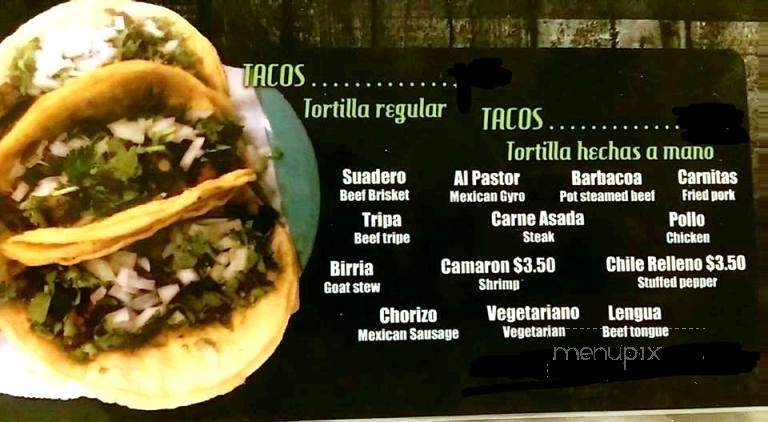 Birrieria Aguascalientes - Chicago, IL menu_pic