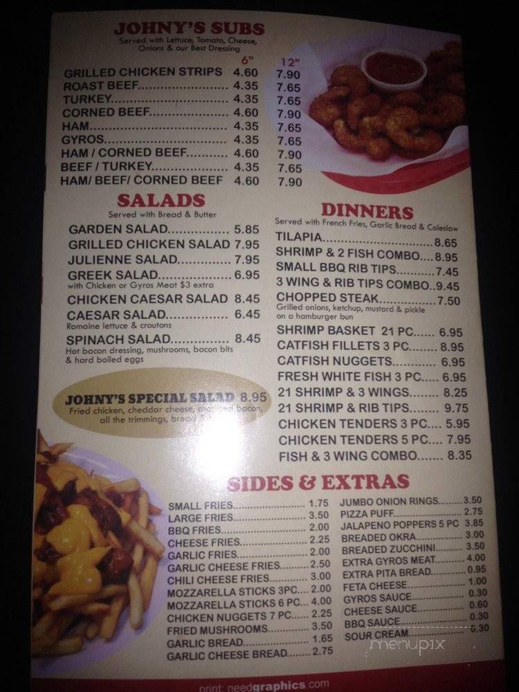 Johny's II - Park Forest, IL menu_pic