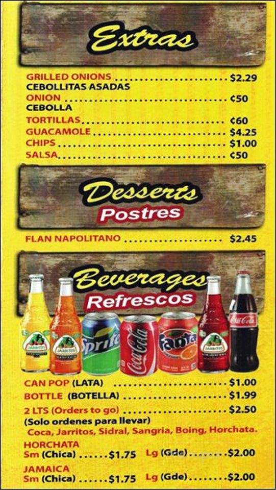 El Pollo Real #2 - Chicago, IL menu_pic