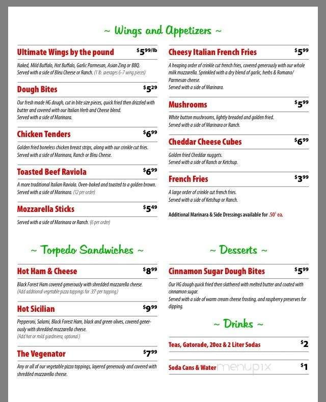 Papa G's Pizza - Downs, IL menu_pic