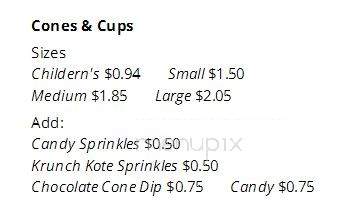 The Cree Mee - Barry, IL menu_pic