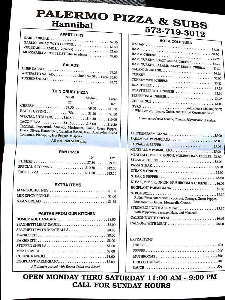 /250064035/Palermos-Menu-Hannibal-MO - Hannibal, MO