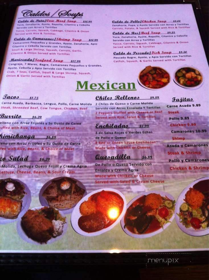 Restaurante El Pulgarcito - Kansas City, MO menu_pic