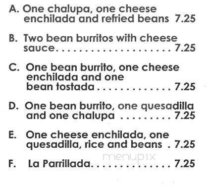 Los Dos Amigos - Miami, OK menu_pic