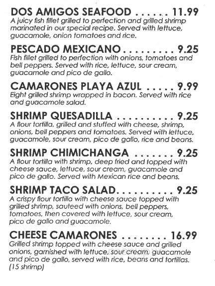 Los Dos Amigos - Miami, OK menu_pic