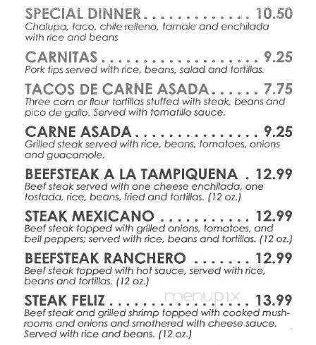 Los Dos Amigos - Miami, OK menu_pic