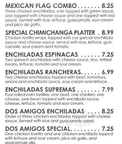 Los Dos Amigos - Miami, OK menu_pic