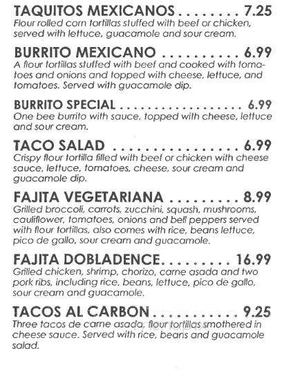 Los Dos Amigos - Miami, OK menu_pic