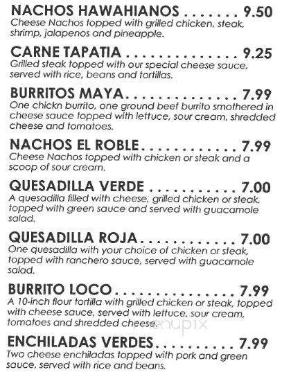 Los Dos Amigos - Miami, OK menu_pic