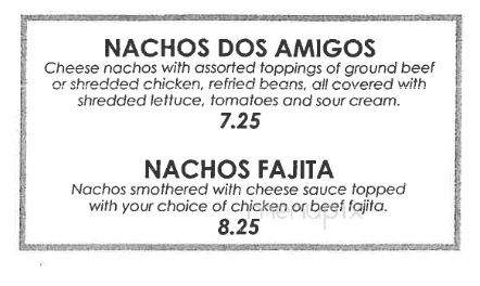 Los Dos Amigos - Miami, OK menu_pic