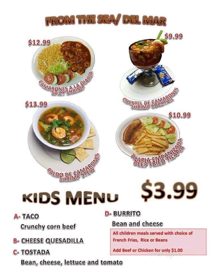 Elvita's Mexican Restaurant - Wichita, KS menu_pic