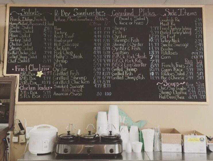 Cajunland - Gretna, LA menu_pic