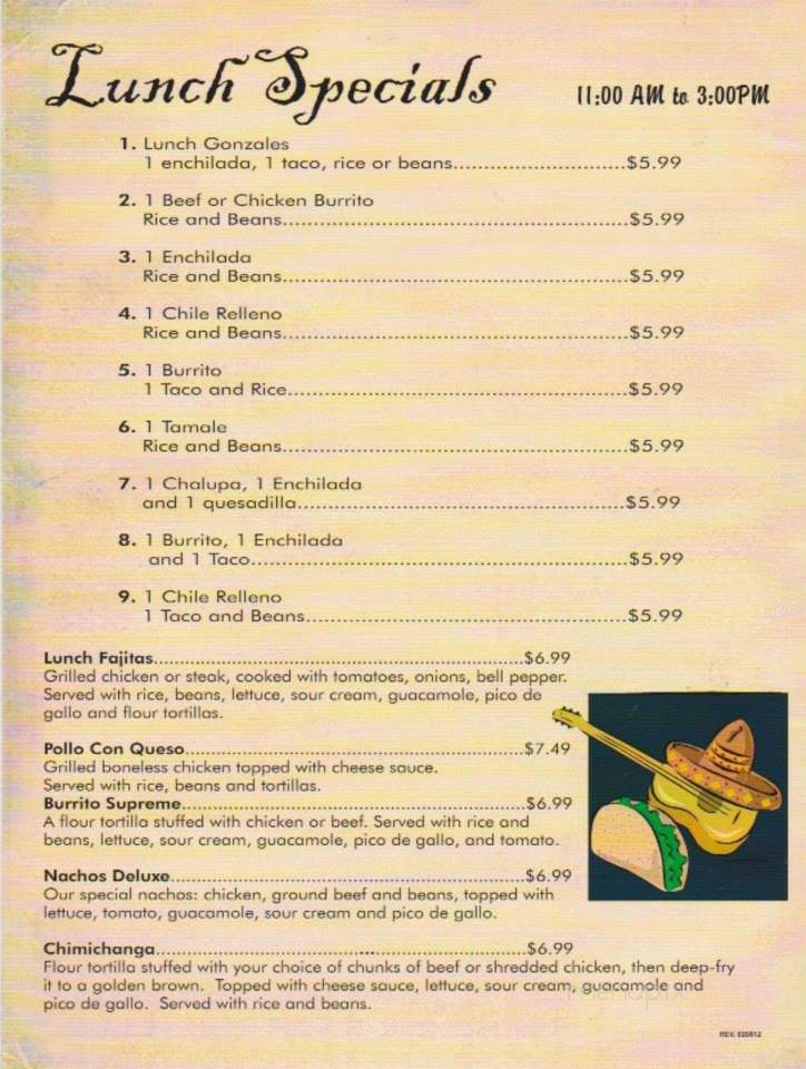 Los Ranchos Restaurant - Peggs, OK menu_pic