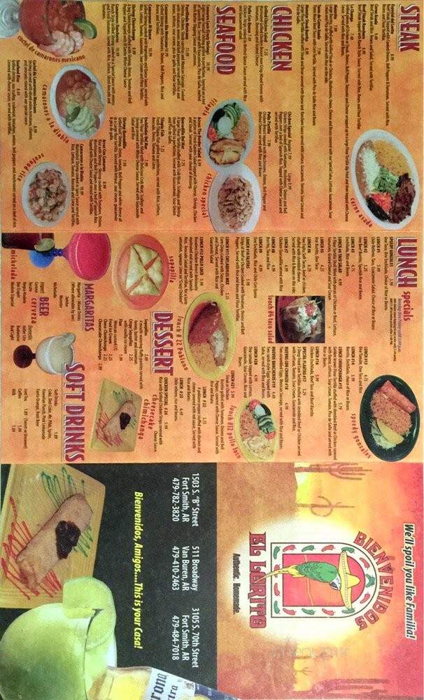 El Lorito Mexican Restaurant - Fort Smith, AR menu_pic