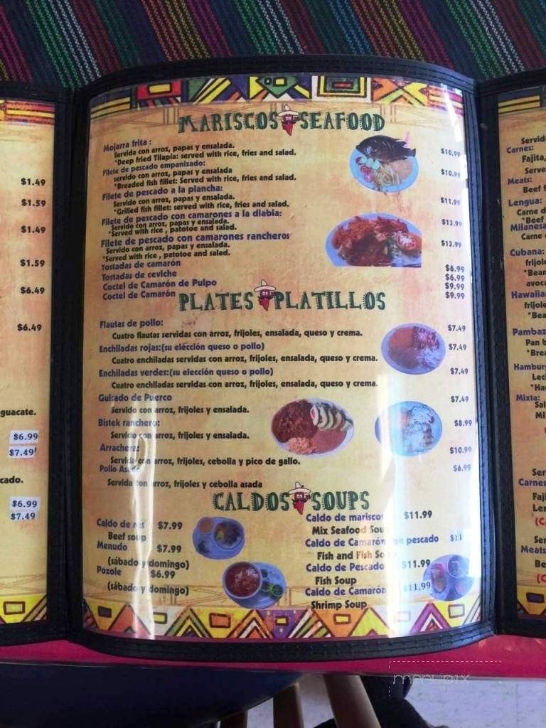 El Piquin - Grapevine, TX menu_pic