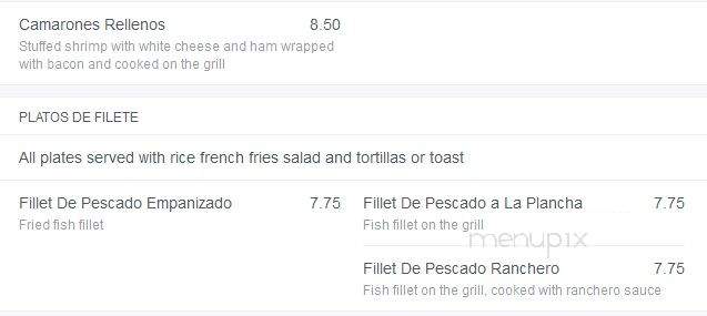 La Tapatia Taqueria - Corpus Christi, TX menu_pic