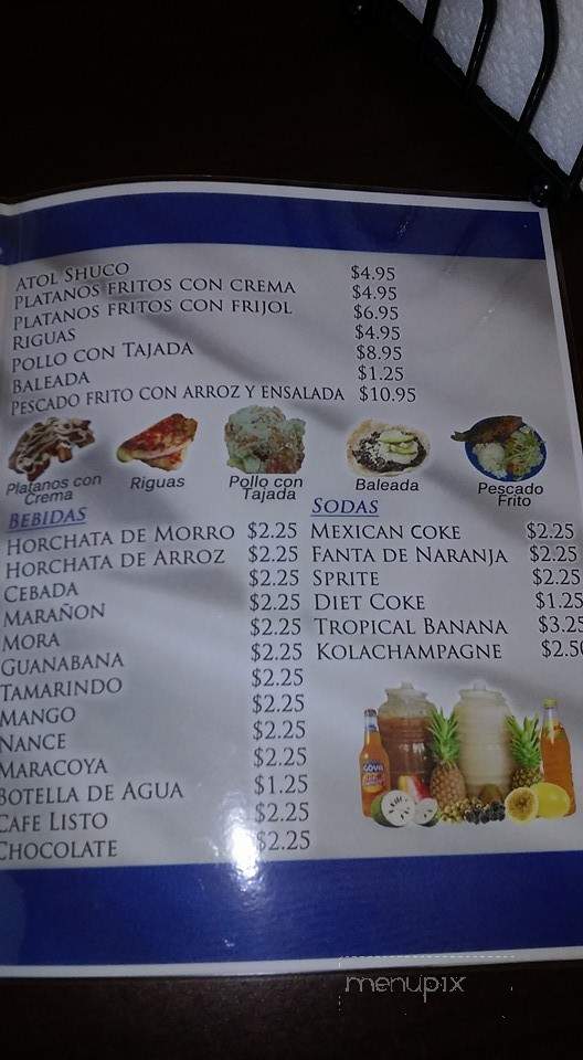 El Sombrero Azul - Laredo, TX menu_pic