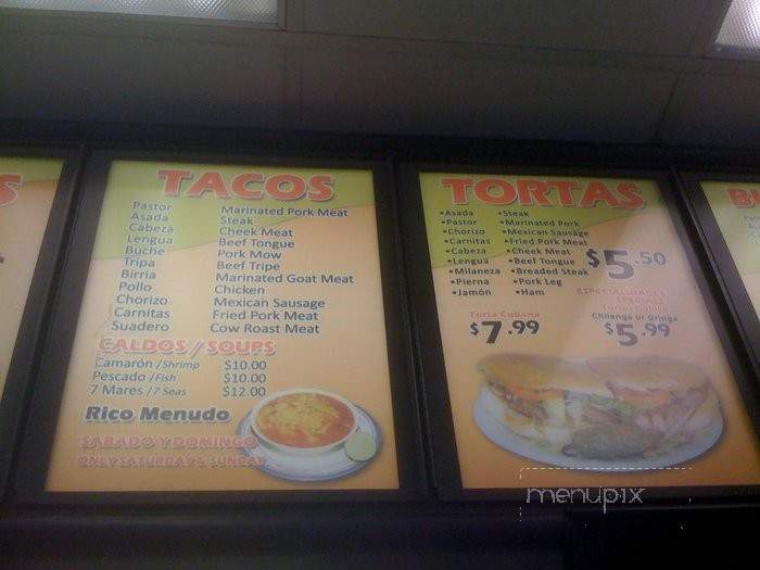 Taqueria Los Gallitos - Denver, CO menu_pic