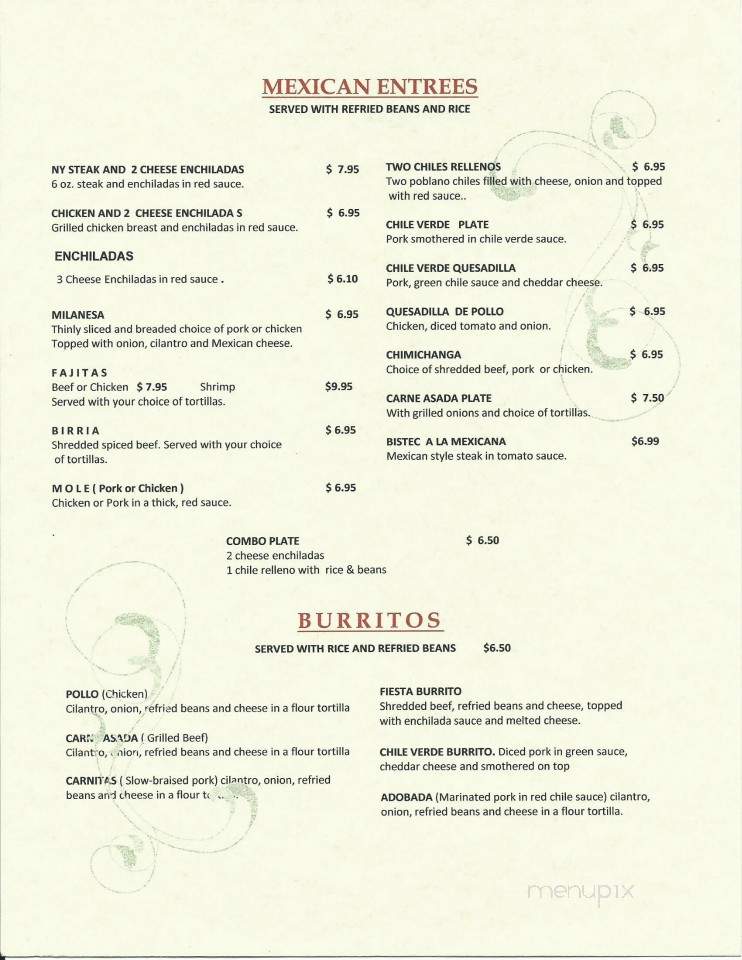 Los Compadres Mexican Restaurant - Wendover, UT menu_pic