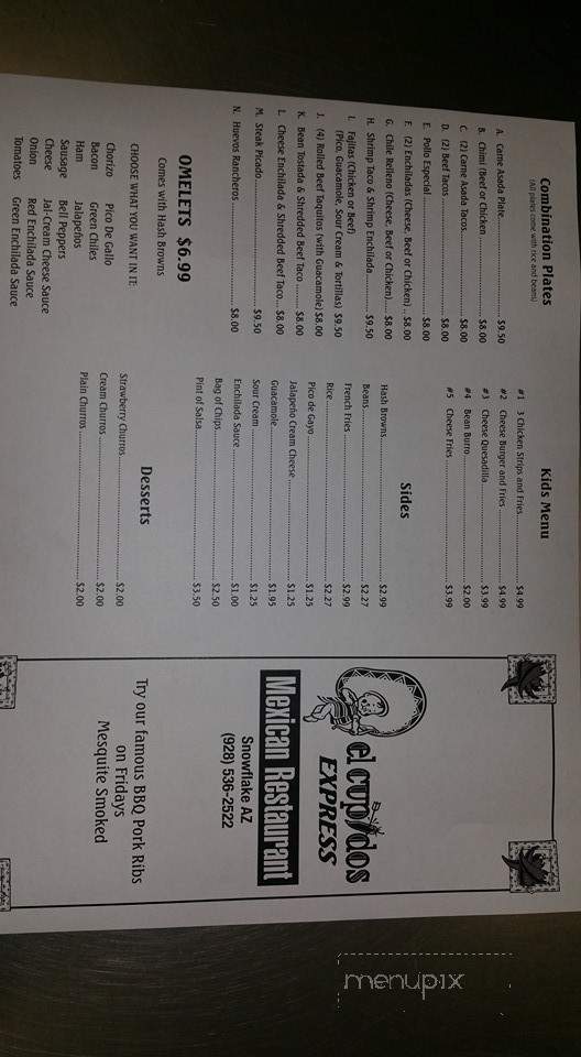 El Cupidos Express - St. Johns, AZ menu_pic