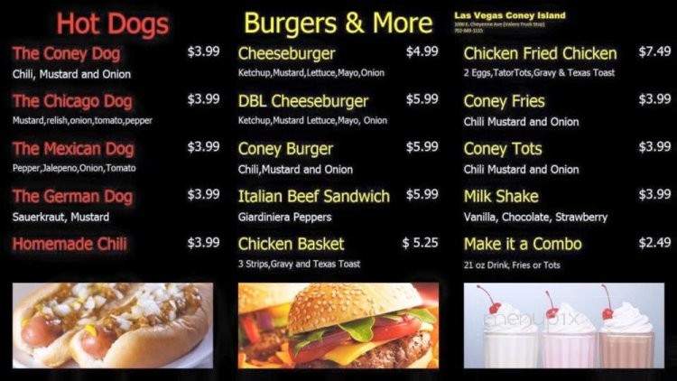 Las Vegas Coney Island - North Las Vegas, NV menu_pic