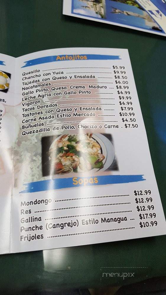 Restaurante Managua - South Gate, CA menu_pic