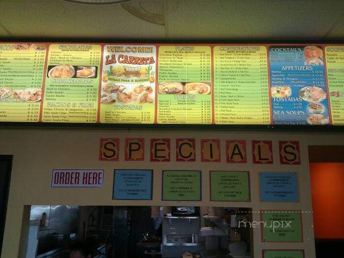 La Carreta - San Diego, CA menu_pic