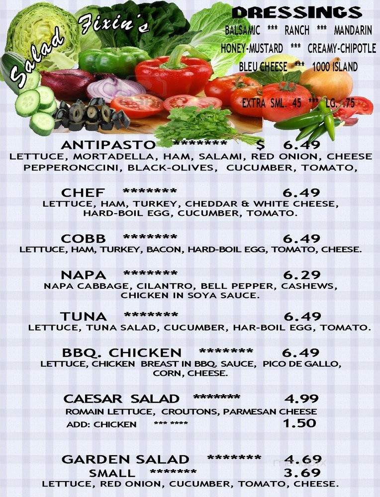 RC Cafe - Huntington Beach, CA menu_pic
