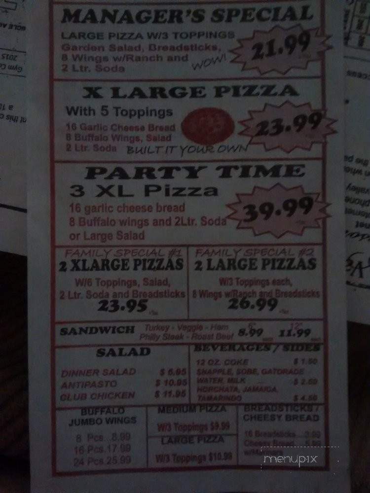 Real Tasty Pizza - San Clemente, CA menu_pic
