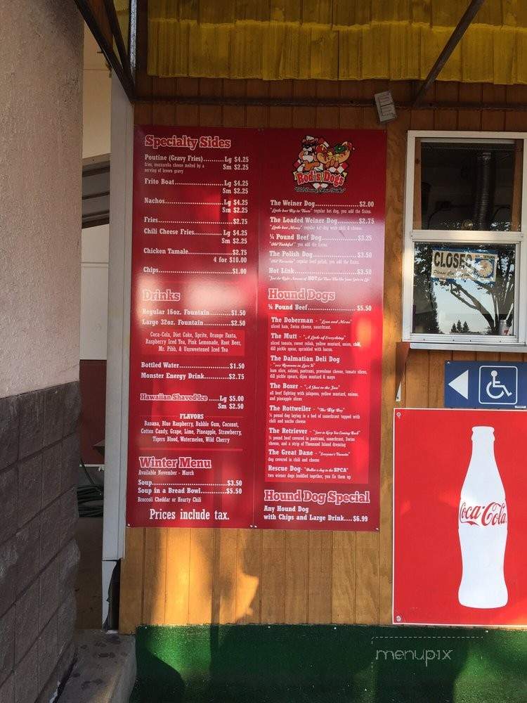 Rod's Dogs - Visalia, CA menu_pic