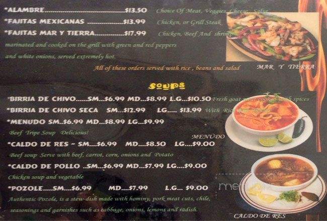 El Amigo No.1 - San Leandro, CA menu_pic