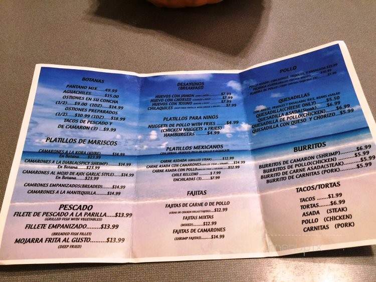 El Pantano - Woodland, CA menu_pic