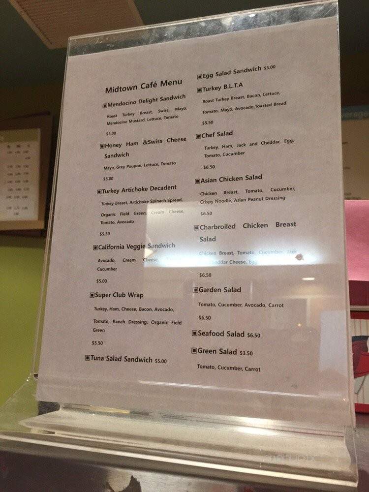 Midtown Cafe - Sacramento, CA menu_pic