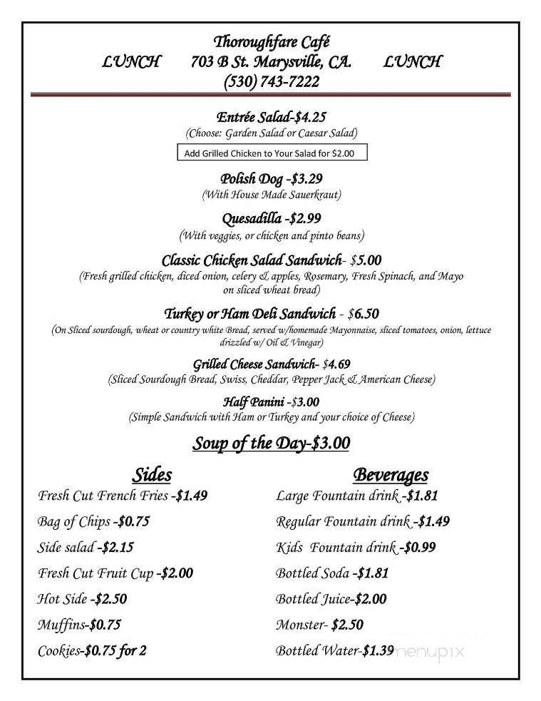 /250299679/Thoroughfare-Menu-Marysville-CA - Marysville, CA