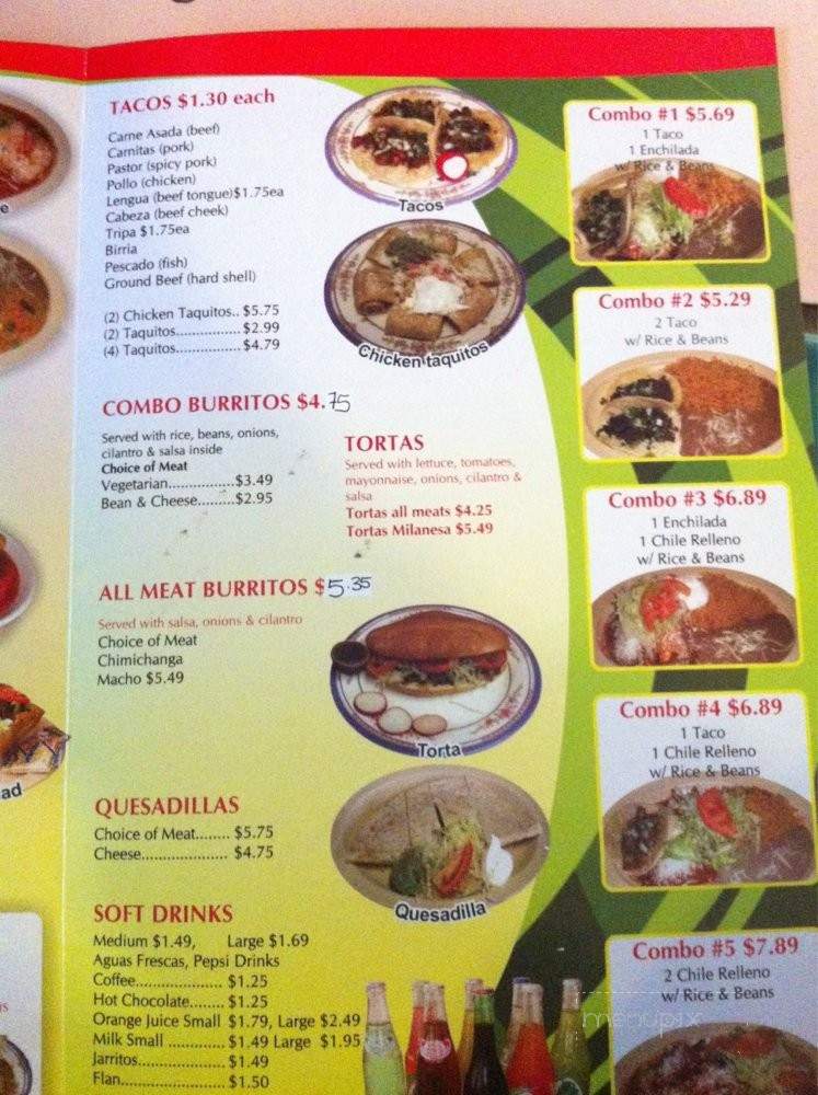 Don Pedro - Kelso, WA menu_pic