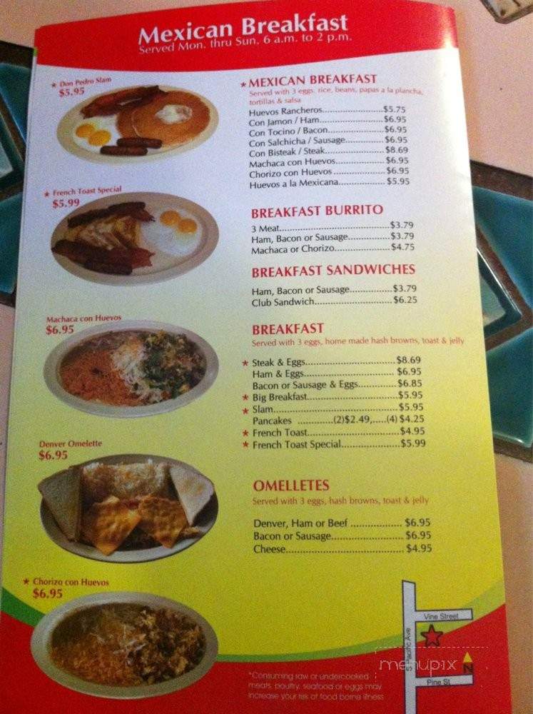 Don Pedro - Kelso, WA menu_pic