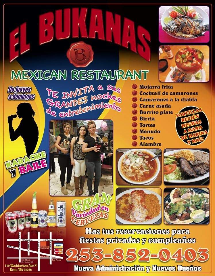 EI Bukanas - Kent, WA menu_pic