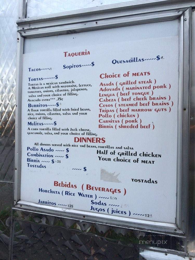 Taqueria Latinos - Seattle, WA menu_pic