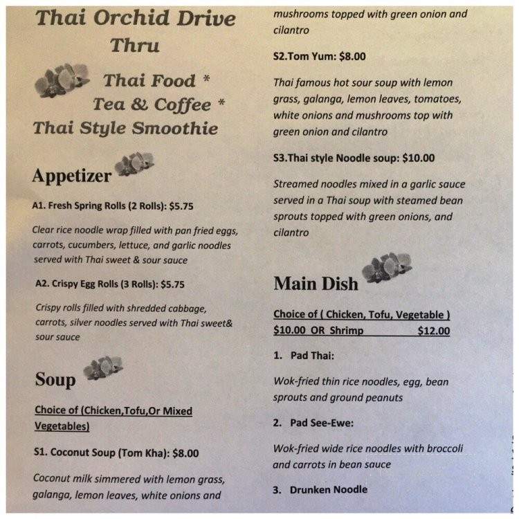 Thai Orchid Drive Thru - Fairbanks, AK menu_pic